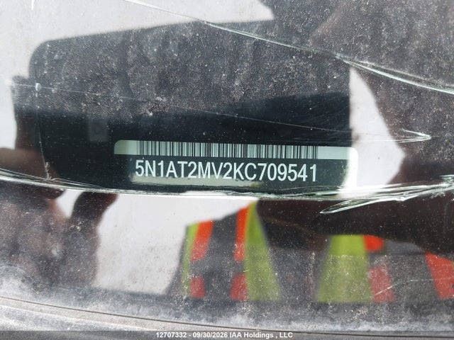12707332 :رقم المزاد ، 5N1AT2MV2KC709541 vin ، 2019 Nissan Rogue S/sl/sv مزاد بيع