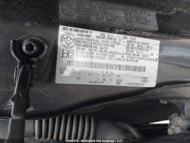 Ford FOCUS SE 2015 1FADP3K29FL376836 Image 9