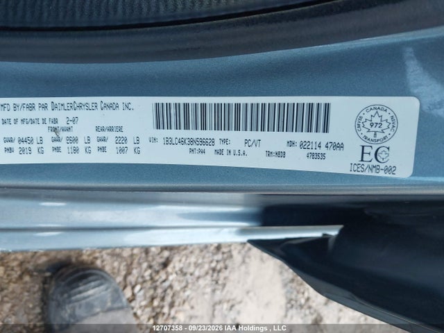 Продаж на аукціоні авто 2008 Dodge Avenger Se, vin: 1B3LC46K38N596628, номер лоту: 12707358