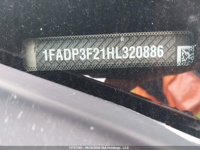 2017 Ford Focus მანქანა იყიდება აუქციონზე, vin: 1FADP3F21HL320886, აუქციონის ნომერი: 12707360