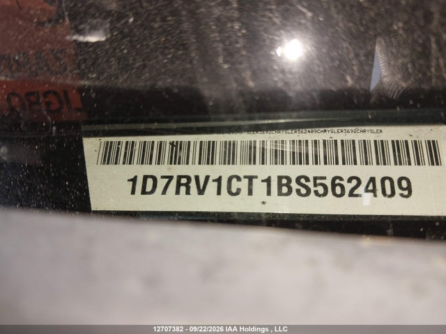 12707382 :رقم المزاد ، 1D7RV1CT1BS562409 vin ، 2011 Dodge Ram 1500 مزاد بيع