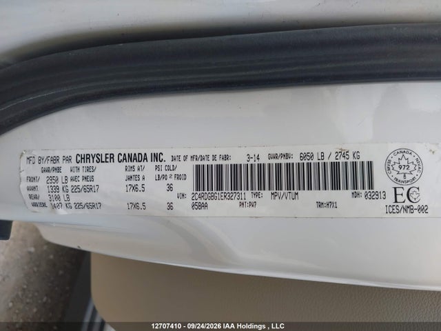 Dodge Grand Caravan Se 2014 2C4RDGBG1ER327311 Image 19