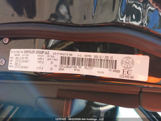 Продаж на аукціоні авто 2014 Jeep Cherokee Latitude, vin: 1C4PJLCB0EW271459, номер лоту: 12707422