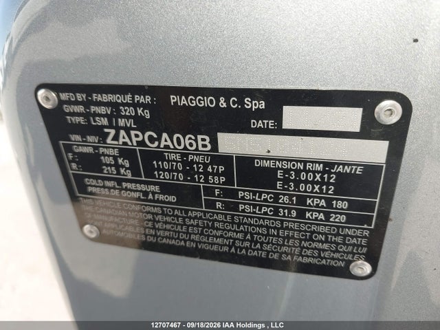 Vespa Primavera/sprint 50 2022 ZAPCA06B5N5104124 Image 10