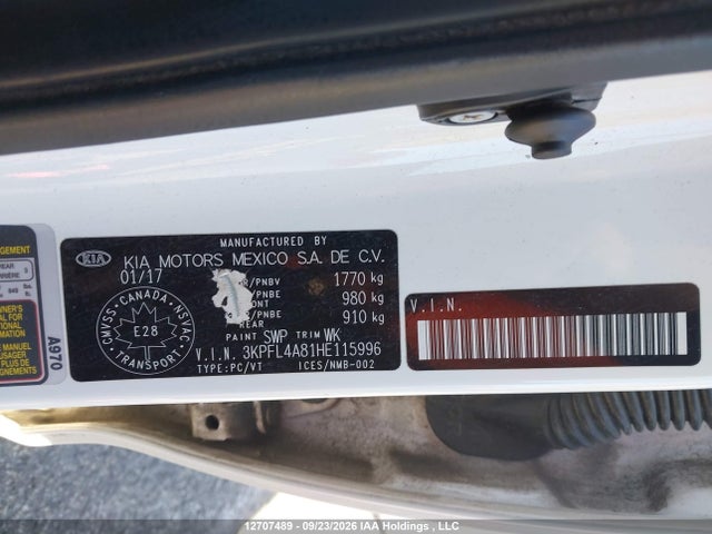 3KPFL4A81HE115996 KIA Forte Ex/ex Luxury/ex+