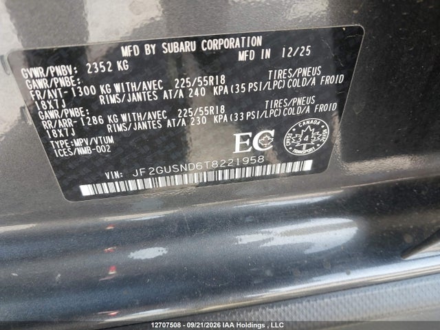JF2GUSND6T8221958 Subaru Crosstrek Hybrid Limited