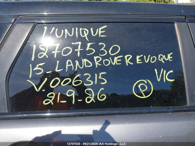 2015 Land Rover Range Rover Evoque Dynamic მანქანა იყიდება აუქციონზე, vin: SALVT2BG1FH006315, აუქციონის ნომერი: 12707530