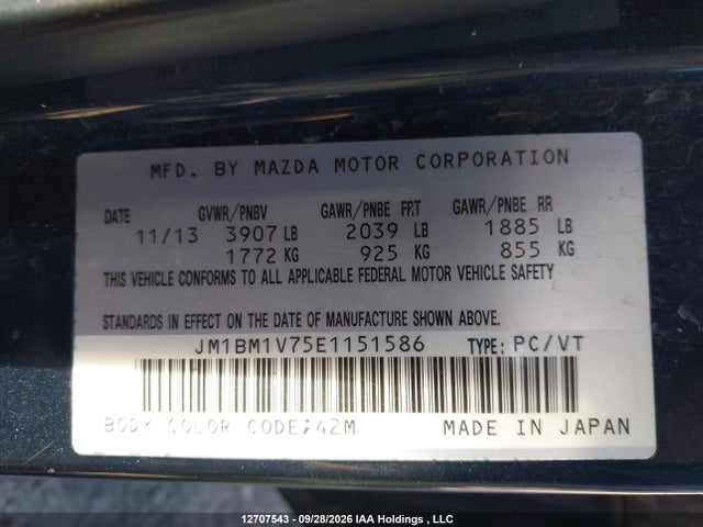 Mazda Mazda3 Gs-sky 2014 JM1BM1V75E1151586 Image 17