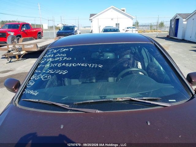 12707570 :رقم المزاد ، 1C3CCBAB8DN654337 vin ، 2013 Chrysler 200 Lx مزاد بيع