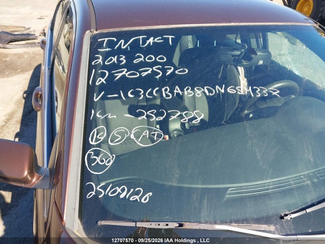 12707570 :رقم المزاد ، 1C3CCBAB8DN654337 vin ، 2013 Chrysler 200 Lx مزاد بيع