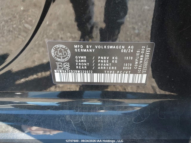 Продаж на аукціоні авто 2024 Volkswagen Gti Autobahn, vin: WVWVA7CD2RW225072, номер лоту: 12707600