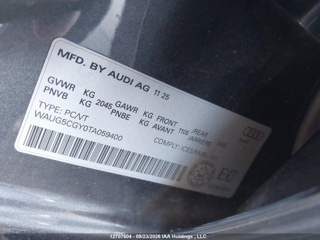 WAUG5CGY0TA059400 Audi S3
