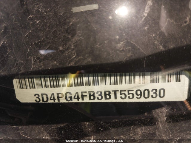 12700381 :رقم المزاد ، 3D4PG4FB3BT559030 vin ، 2011 Dodge Journey Canada Value Package مزاد بيع