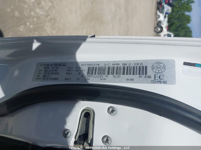 12707628 :رقم المزاد ، 3C6RR7KT0JG151874 vin ، 2018 Ram 1500 St مزاد بيع