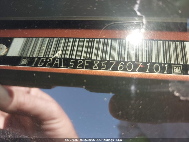 12707635 :رقم المزاد ، 1G2AL52F857607101 vin ، 2005 Pontiac Pursuit Se مزاد بيع
