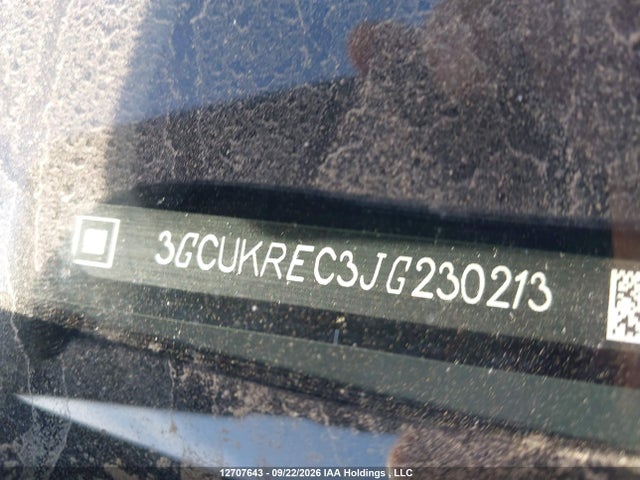 Aukcja sprzedaży 2018 Chevrolet Silverado 1500 1lt, vin: 3GCUKREC3JG230213, numer aukcji: 12707643