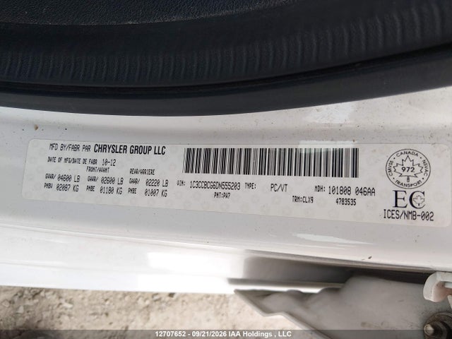 Aukcja sprzedaży 2013 Chrysler 200 Limited, vin: 1C3CCBCG6DN555203, numer aukcji: 12707652