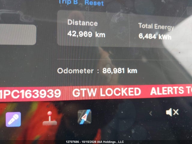 12707686 :رقم المزاد ، LRWYGDFD1PC163939 vin ، 2023 Tesla Model Y Rwd مزاد بيع
