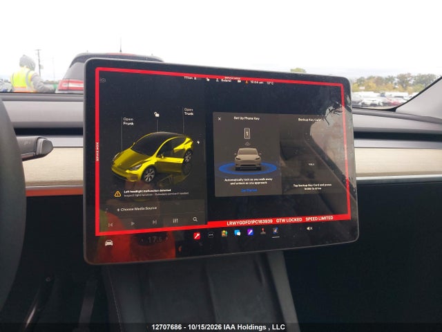 12707686 :رقم المزاد ، LRWYGDFD1PC163939 vin ، 2023 Tesla Model Y Rwd مزاد بيع