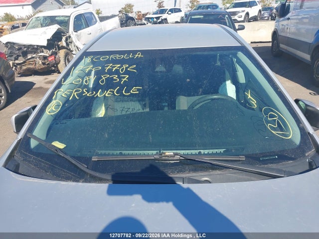 12707782 :رقم المزاد ، 2T1BURHE6JC081837 vin ، 2018 Toyota Corolla Le مزاد بيع