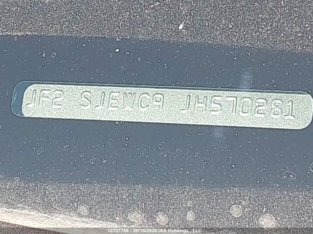 12707786 :رقم المزاد ، JF2SJEWC9JH570281 vin ، 2018 Subaru Forester 2.5i Touring مزاد بيع