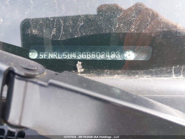 5FNRL5H43GB502483 Honda ODYSSEY EX