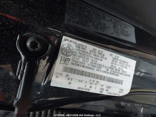 Aukcja sprzedaży 2013 Ford Focus Se, vin: 1FADP3F24DL346358, numer aukcji: 12707889