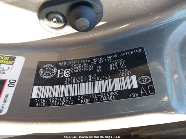 Toyota COROLLA LE 2017 2T1BURHE3HC902340 Image 19