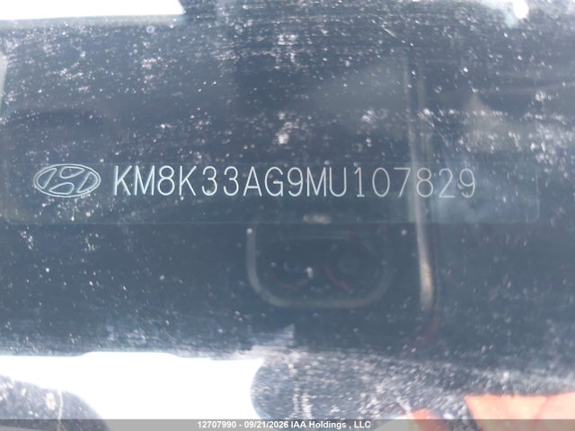 2021 Hyundai Kona Limited მანქანა იყიდება აუქციონზე, vin: KM8K33AG9MU107829, აუქციონის ნომერი: 12707990