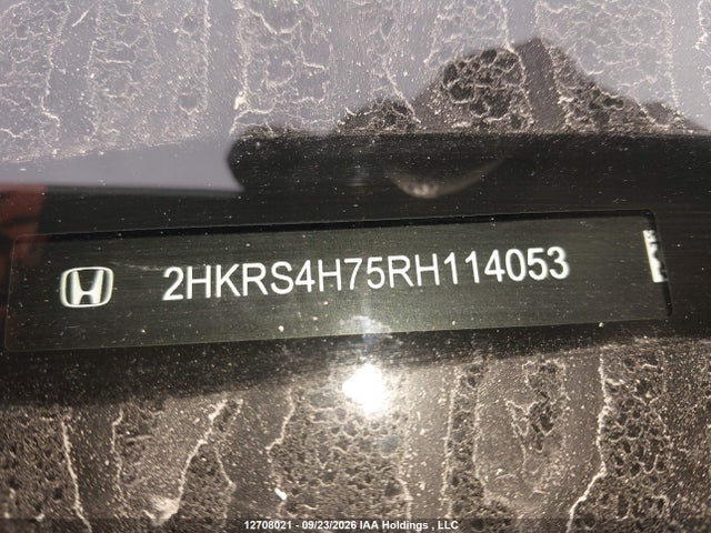 2024 Honda Cr-v Ex-l მანქანა იყიდება აუქციონზე, vin: 2HKRS4H75RH114053, აუქციონის ნომერი: 12708021