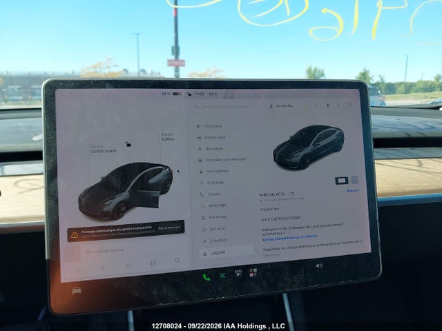 12708024 :رقم المزاد ، 5YJ3E1EA7LF722416 vin ، 2020 Tesla Model 3 مزاد بيع