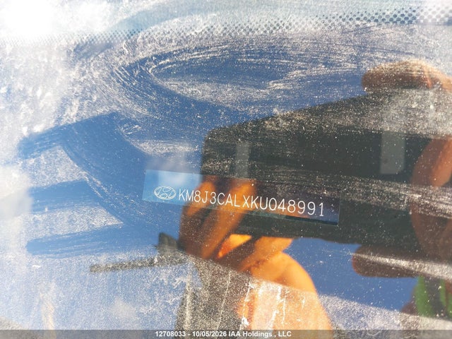 12708033 :رقم المزاد ، KM8J3CALXKU048991 vin ، 2019 Hyundai Tucson Limited/sel/sport/ultimate/value/night مزاد بيع
