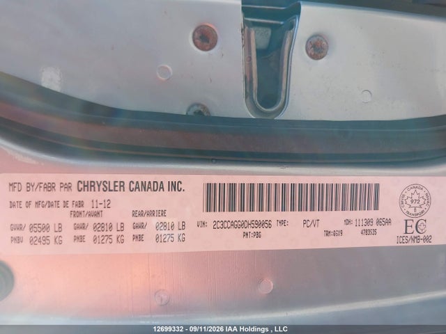 2013 Chrysler 300 S მანქანა იყიდება აუქციონზე, vin: 2C3CCAGG0DH590056, აუქციონის ნომერი: 12699332