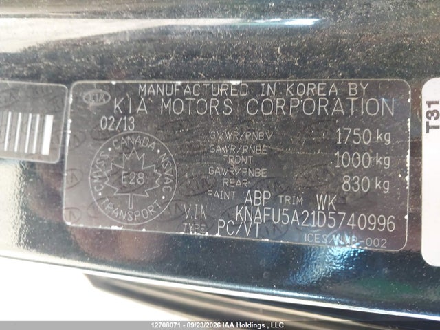Продаж на аукціоні авто 2013 Kia Forte, vin: KNAFU5A21D5740996, номер лоту: 12708071