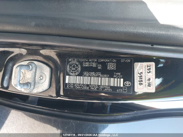 Auction sale of the 2009 Toyota Yaris, vin: JTDBT923591350307, lot number: 12708118