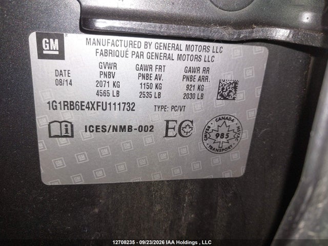 Chevrolet Volt 2015 1G1RB6E4XFU111732 Image 19