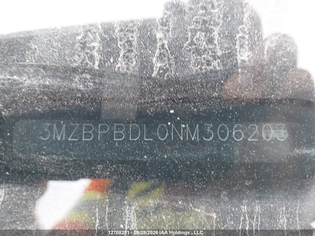 Aukcja sprzedaży 2022 Mazda Mazda3, vin: 3MZBPBDL0NM306203, numer aukcji: 12708251