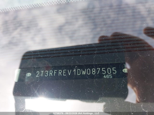 2013 Toyota Rav4 Xle მანქანა იყიდება აუქციონზე, vin: 2T3RFREV1DW087505, აუქციონის ნომერი: 12708376