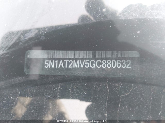 5N1AT2MV5GC880632 Nissan Rogue S/sl Premium/sv