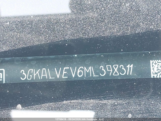 Aukcja sprzedaży 2021 Gmc Terrain Slt, vin: 3GKALVEV6ML398311, numer aukcji: 12708416