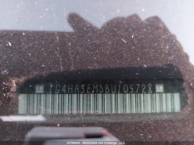 Aukcja sprzedaży 2011 Buick Lucerne Cx, vin: 1G4HA5EM3BU105728, numer aukcji: 12708434