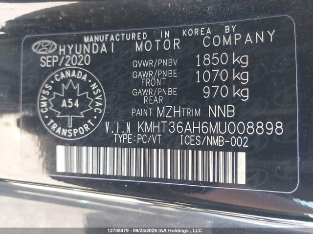 Продаж на аукціоні авто 2021 Hyundai Veloster N, vin: KMHT36AH6MU008898, номер лоту: 12708479