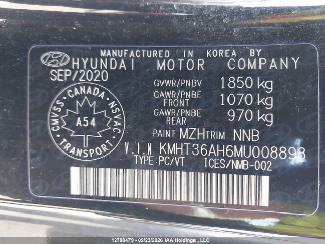Продаж на аукціоні авто 2021 Hyundai Veloster N, vin: KMHT36AH6MU008898, номер лоту: 12708479