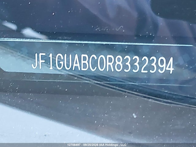 Aukcja sprzedaży 2024 Subaru Impreza Convenience 5-door, vin: JF1GUABC0R8332394, numer aukcji: 12708497