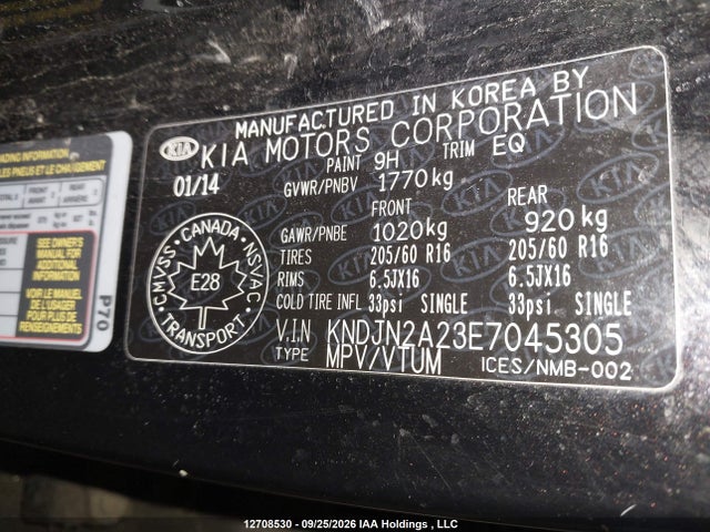 Продаж на аукціоні авто 2014 Kia Soul, vin: KNDJN2A23E7045305, номер лоту: 12708530