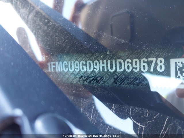 Продажа на аукционе авто 2017 Ford Escape Se, vin: 1FMCU9GD9HUD69678, номер лота: 12708610