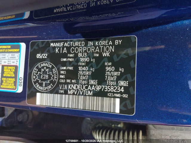 2023 Kia Seltos Ex მანქანა იყიდება აუქციონზე, vin: KNDEUCAA9P7358234, აუქციონის ნომერი: 12708681