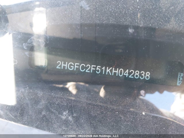 Honda Civic Lx 2019 2HGFC2F51KH042838 Image 20
