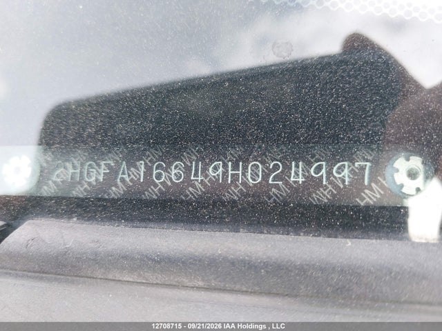 Продаж на аукціоні авто 2009 Honda Civic Lx-s, vin: 2HGFA16649H024997, номер лоту: 12708715