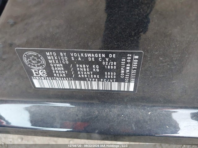 12708720 :رقم المزاد ، 3VWSW7BU1TM046371 vin ، 2026 Volkswagen Jetta Comfortline مزاد بيع